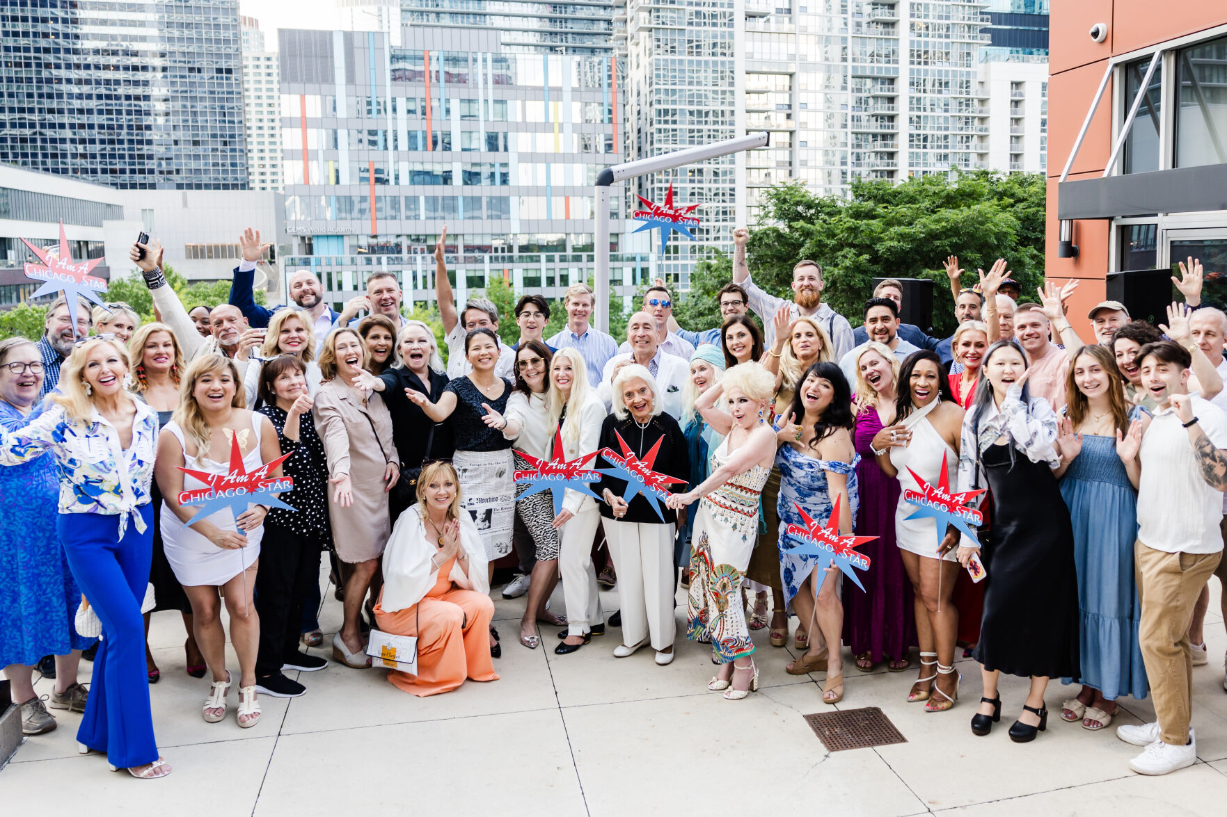 Chicago Star and Mariano's Lakeshore East co-hosted a bash on Mariano's beautiful rooftop to celebrate summer. (Photo by Juan Alvarez)